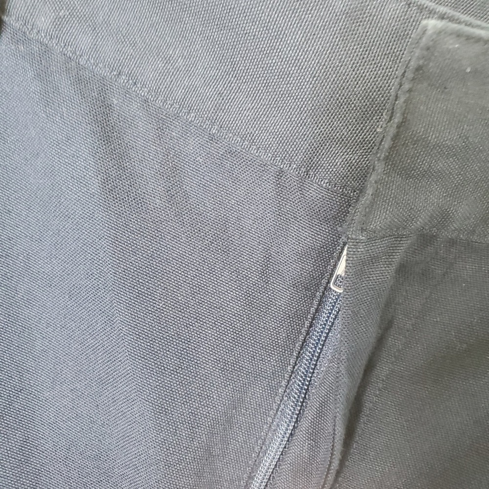 Lauren Ralph Lauren Navy Blue Cotton Trouser Pants Straight Leg Womens Size 14 - Picture 8 of 10